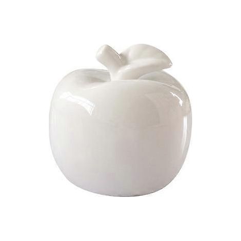 1 ornement de table de Noël, décoration festive pour la maison, ornement en céramique en forme de pomme (1/3)