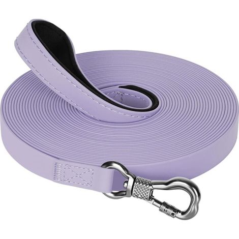 Dog Leash, 5m Waterproof Dog Training Leash, Dog Leash with Locking Carabiner, Sturdy Dog Leash for Small Medium Large Dogs, Purple MUMU (1/4)