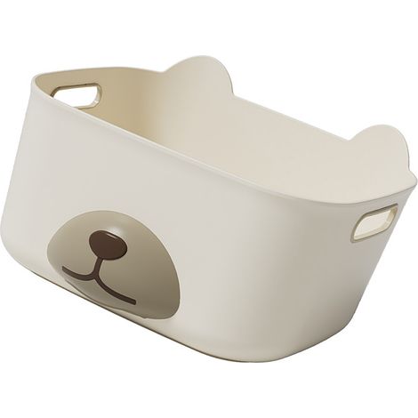 Boîte de rangement de bureau en plastique avec tiroir, idéale pour ranger cosmétiques et articles de papeterie. (1/5)