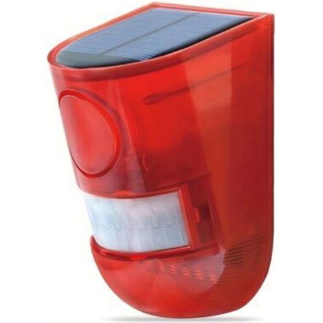 Alarme Solaire Extérieure avec Sirène 129dB – Strobe LED 6 Luminaires, Batterie Rechargeable, Sécurité pour Maison, Villa, Ferme ou Poulailler (1/5)