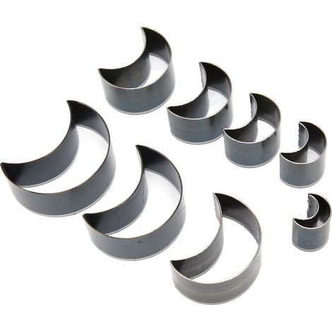Jeu de 8 matrices de perforation pour cuir, couteau de perforation et de découpe en acier à haute teneur en carbone (1/5)