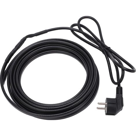 Heating Tape, Heating Cable for Pipes, Heating Tape 5 Meters Self-Regulating with Plug for Winter, Tools (EU Plug 220V)
