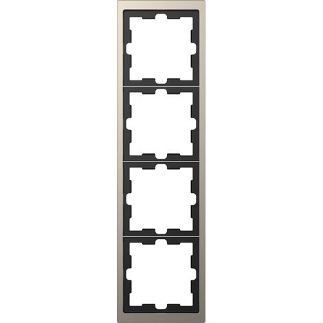 [NEUWERTIG] B-Ware Merten Rahmen Abdeckung System Design Nickel Meg4040 6550 1 St. Steckdose