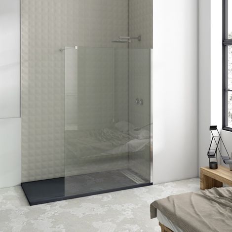 BATHME OASIS Mampara Ducha Fijo Cromo Transpartente - Medida: 60 cm - ref: BC060