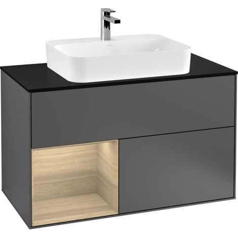 Villeroy & Boch F362PCGK Meuble sous-lavabo Finion F36