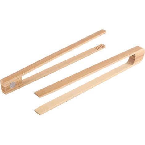 2 pièces magnétique bambou Toaster pinces 8 7 pouce bois cuisine Toast pinces pour cuisson bambou cuisine ustensiles (1/5)