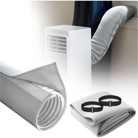 59 Pouces Protection pour Tuyau Climatiseur, Tube Climatiseur, Isolée Anti-poussière Housse Universelle pour Climatiseur Mobile Tuyaux D'échappement 5'' Et 5.9'' Diamètre (1/5)