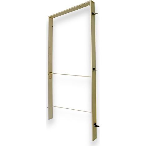 Controtelaio universale in legno di abete spessore 2 cm per porte interne con zanche in metallo premontate - 14.5 cm