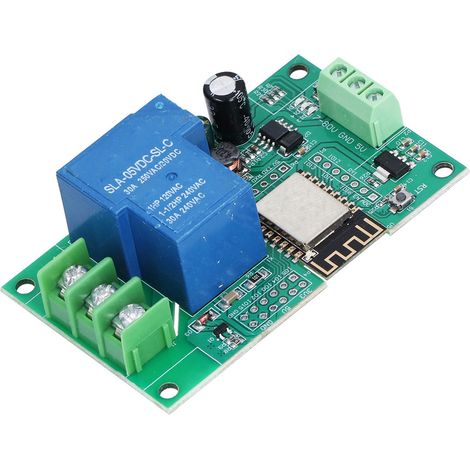 30A 1-Kanal-WLAN-Relaismodul ESP-12F mit Stift- und Buchsenanschlüssen, Entwicklungsboard für die Hausautomation (1/5)