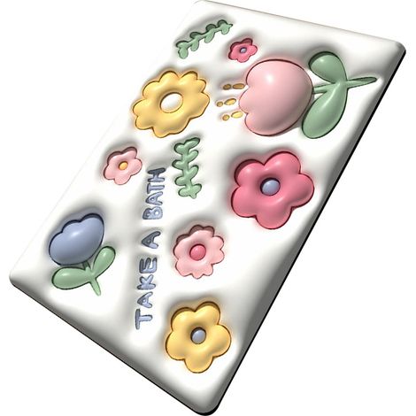 Tapis de sol souple en terre de diatomées avec petites fleurs extensibles à effet visuel 3D, tapis antidérapant pour salle de bain et toilettes, entrée de toilettes LTH-003 (1/5)