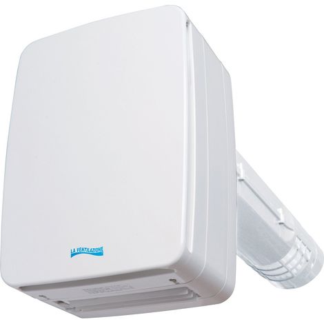 La Ventilazione V-eco100pl - Recuperatore di calore a doppio flusso, lunghezza 46 cm