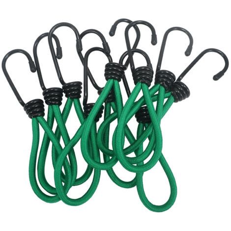 Sollbry 12 Pièces Crochet Tendeur, Tendeur Bache Crochet Tendeurs élastique Camping avec Crochet, Sangle Élastique pour Bâches (1/5)