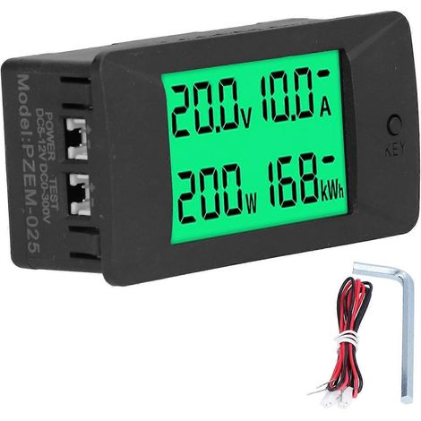 Energiezähler LCD-Digitalanzeige Spannungs- und Stromüberwachung Voltmeter DC 5–12 V PZEM-025