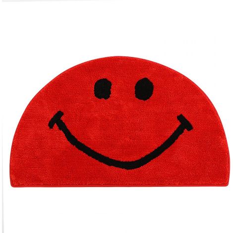 Tapis épais, tapis de porte antidérapant, tapis de cuisine, tapis de salle de bain, tapis absorbant les sourires et tapis antidérapant (rouge). (1/5)
