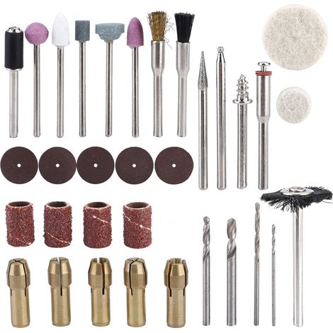 Kit d'accessoires pour outil de gravure rotatif miniature 34PSC (1/5)