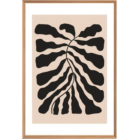 Tableau mural encadré art naïf 65x97 cm - Tableau Mural Décoratif - Image Encadrée Imprimée en HD - Impression 65x97 cm sur Fibres de Bois FSC - Finition Mate - Fabriqué en France (1/5)