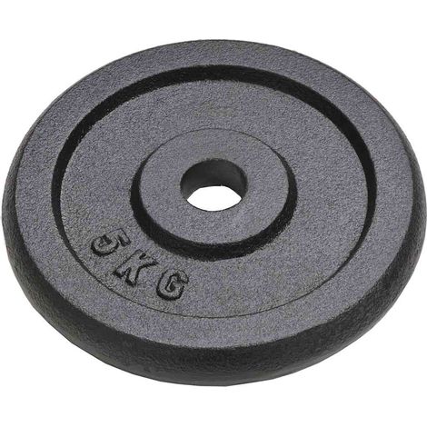 vidaXL Discos de pesas de hierro fundido 4 uds 4x5 kg (1/2)