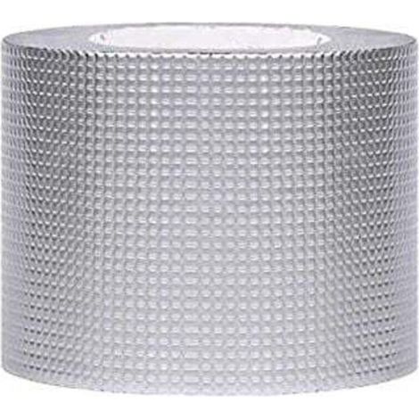 ALUMINIUM TAPE : Ruban Adhésif Hyper Résistant et Étanche à Forte Tenue pour Fissures, Fuites, Trous（5CM5M）
