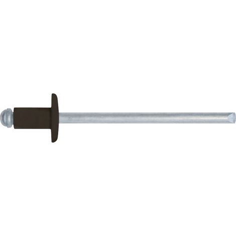 Friulsider RIVETTO A STRAPPO IN ALLUMINIO TESTA DI MORO 500pz. mm.4,0x10