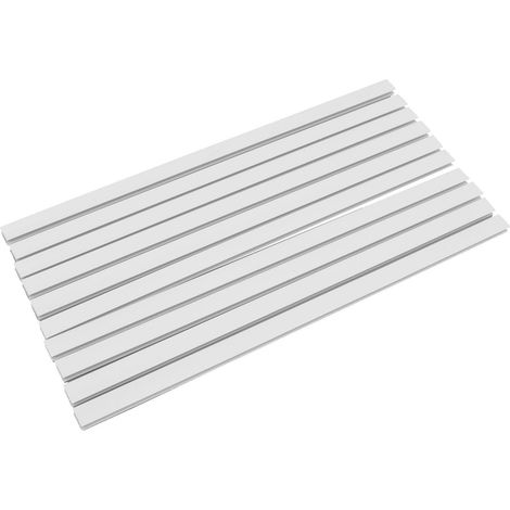 Support mural magnétique pour capsules de café, blanc, idéal pour ranger et organiser vos dosettes de café sur un comptoir de cuisine. (1/5)