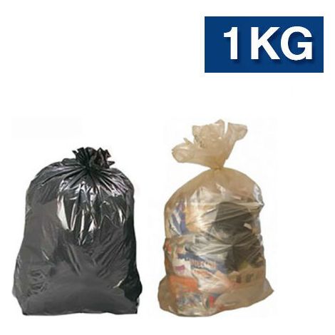 SACCHI PER RIFIUTI 90X120 TIPO PESANTE COLORE AMBRA GR160 RESISTENTE KG 1 (31418)