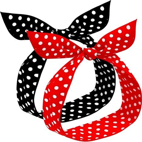 Conjunto de accesorios rockabilly de 2 piezas para mujer: diadema de lunares, adornos para el cabello y pendientes. Accesorios vintage retro. Ideal para fiestas, salidas nocturnas y uso diario. (1/5)
