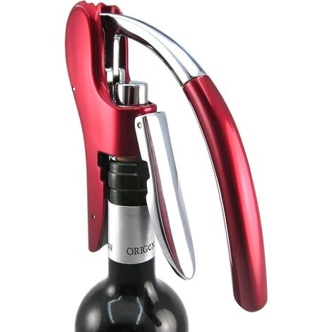 Ouvre-bouteille KAYCROWN, tire-bouchon à levier vertical avec coupe-capsule intégré, tire-bouchon manuel à pompe ergonomique (1/5)