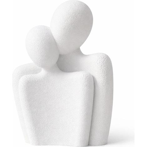 Statuetta per coppie, bianca, pieghevole, decorazione d'amore minimalista