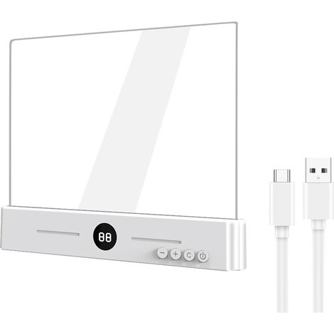 Cette lampe de lecture LED sans fil, compatible avec les tablettes, est idéale pour lire au lit. Dotée d'un grand écran, d'une lumière uniforme, d'une minuterie et d'un port USB-C pour la recharge, el (1/5)