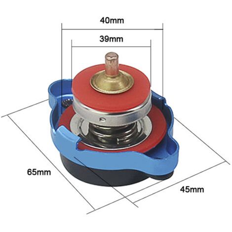 Cache-radiateur thermostatique universel avec indicateur de température d'eau (1/5)