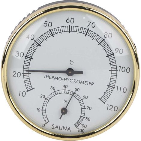 Cadran métallique thermomètre hygromètre intérieur pour sauna accessoire (1/5)