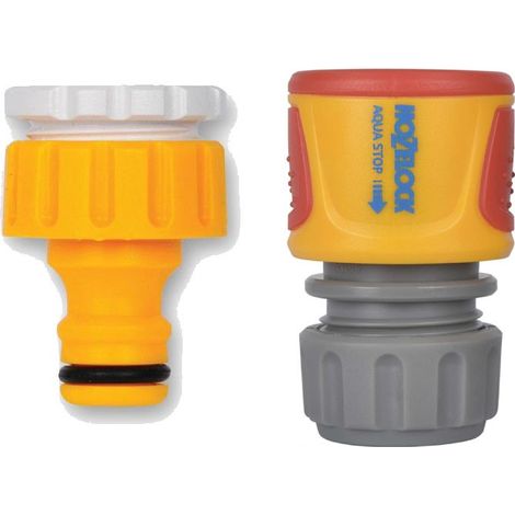 Hozelock Threaded Outdoor Tap Hose End Connector 2175 3/4"" & 1/2"" 2185 Waterstop