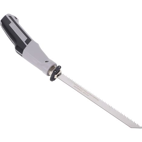 Mini scie sauteuse avec 2 lames à denture fine et poignée ergonomique pour l'élagage, la coupe de plaques de plâtre et de tuyaux en plastique. (1/5)