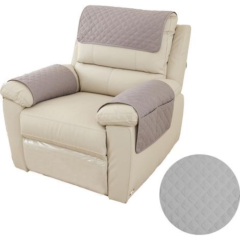 Housse Fauteuil, Housse D'accoudoir de Canapé, Protection de Canapé de Bras Lavable, Housse de Fauteuil Inclinable Imperméable, Protection de Meubles pour 1 Place (1/5)