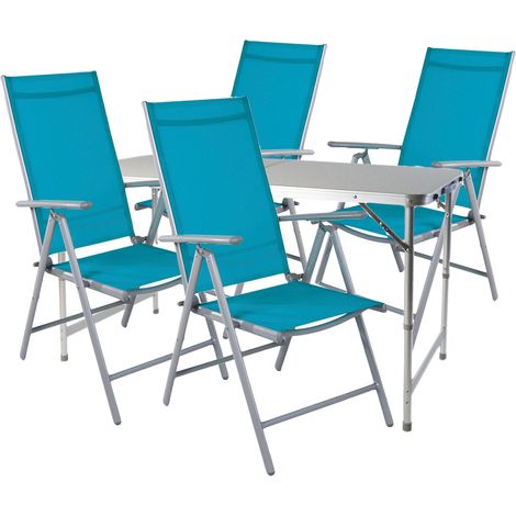 5-teiliges Campingmöbel Set 120x60x58/70cm-MMC330872+4xMMC5000P (1/4)