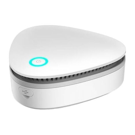 Purificateur d'air, petit désodorisant pour une utilisation intérieure, convient à la maison, la voiture, le réfrigérateur, les armoires à chaussures, blanc (1/4)