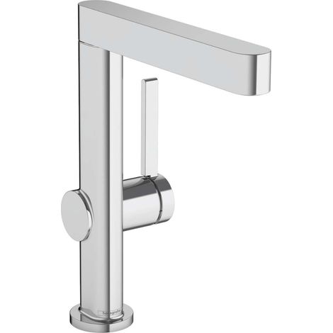 Hansgrohe Finoris - Waschtisch Einhebelmischer 230, mit Ablaufgarnitur Push-Open und schwenkbarem Auslauf, EcoSmart, verchromt 76060000 (1/7)