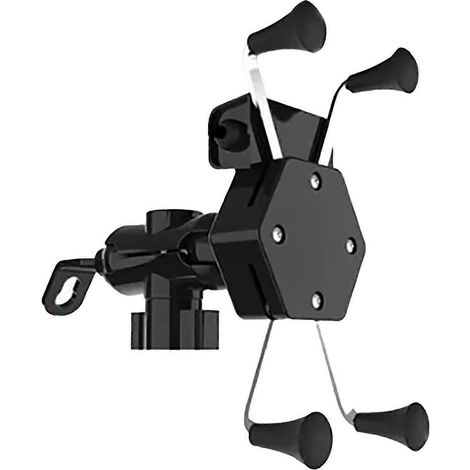Support de téléphone pour moto 5V 2A avec chargeur USB, support de téléphone et rotation à 360°