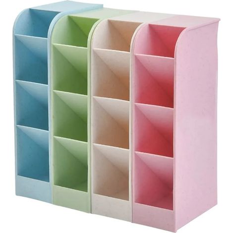 4-teiliger multifunktionaler Stiftehalter-Aufbewahrungsbox, Schreibtisch-Aufbewahrungsbox für Bürobedarf, Lernzubehör-Aufbewahrung (1/5)