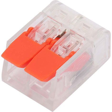 Lot de 30 connecteurs rapides PCT-412, bornier compact universel enfichable (rouge) (1/5)