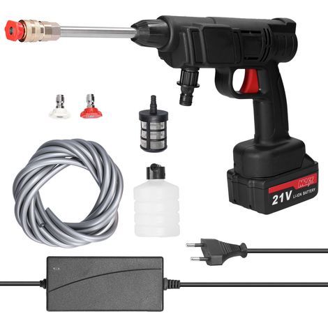 Cordless High Pressure Car Wash Machine with Foam Bottle, Home/Car Cleaning (1/5)