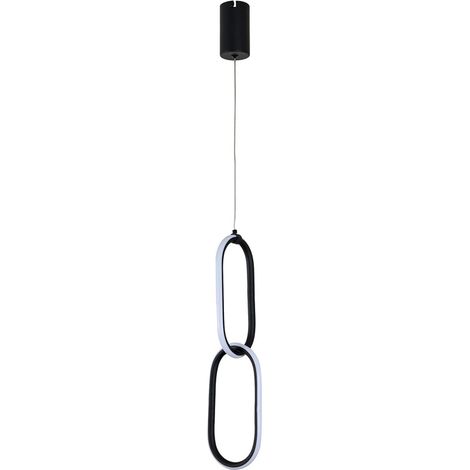 Suspension SANTANA LED 12W 700 lm 4000K IP20 noire HOROZ (1/5)