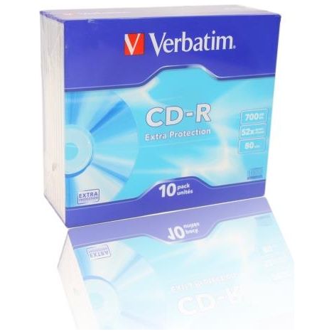 CD-R Verbatim de 700 MB con protección adicional (10 unidades delgadas) (1/3)