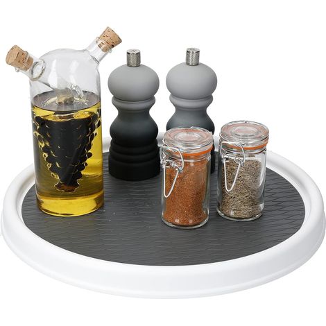 Estante giratorio para almacenar alimentos y organizar armarios de cocina, 30 cm (1/5)