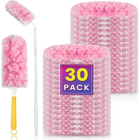 Filiyano-Recharges pour plumeau (30 pièces), brosses de rechange pour voiture et maison, bac à poussière pour tableaux de bord et tables. (1/2)