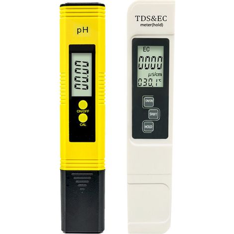 [NEVER USED] Swimming Pool pH Tester, 4-in-1 Electronic PH TDS Meter, Water Quality Tester, Temperature with LCD Display, Test for Drinking, Aquariums, Hydroponics, Swimming Pools