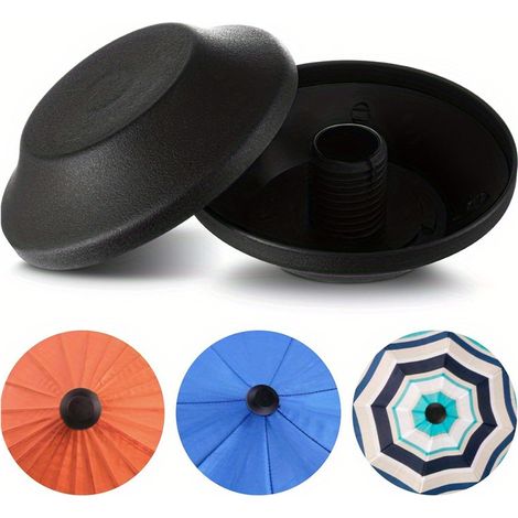 Lot de 2 embouts de rechange pour parasol – Capuchon de protection pour parasol d'extérieur (1/5)