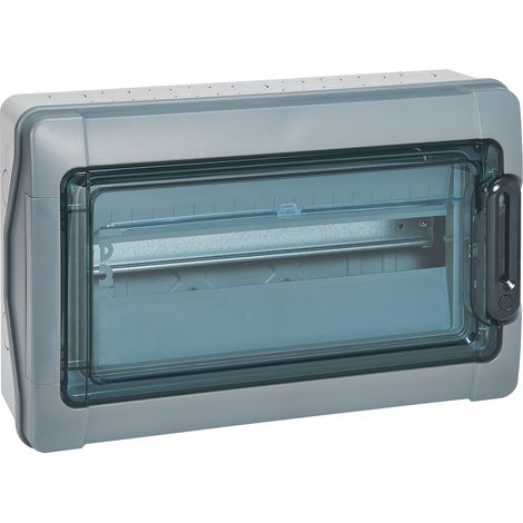 Coffret étanche Plexo³ 18 modules avec embouts à perforation directe prémontés IP65 IK09 - Gris - LEGRAND (1/2)