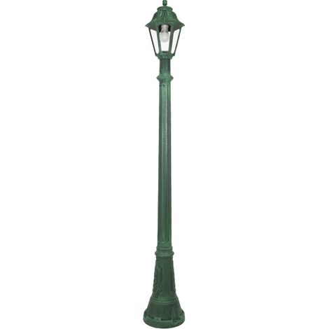 Farola anna 1xe27 8,5w con pulsador cct (3colores) ip55 al.182xd.24,5cm resina verde (1/3)