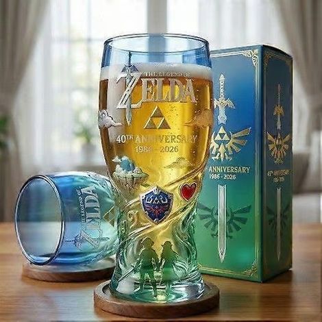 Verre à whisky élégant 2026 Édition anniversaire Édition collector Verre à bière transparent Articles de bar irlandais pour Papa Petit ami B9 B